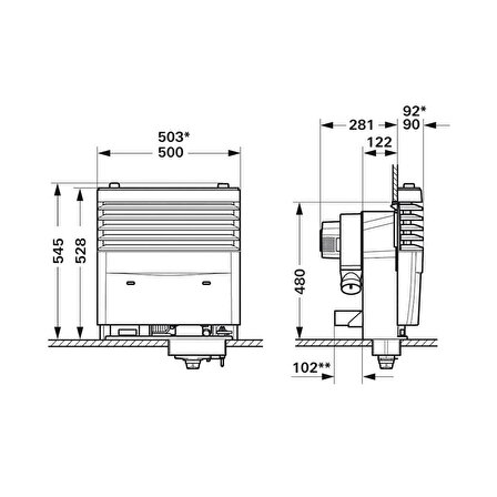Truma S3004 LPG Karavan Gazlı Soba Ortam Isıtıcı + Baca Seti ( 3lü Paket)