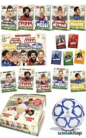 Efsane Futbolcular Kutulu Set (5 Kitap Takım - Futbol Topu
