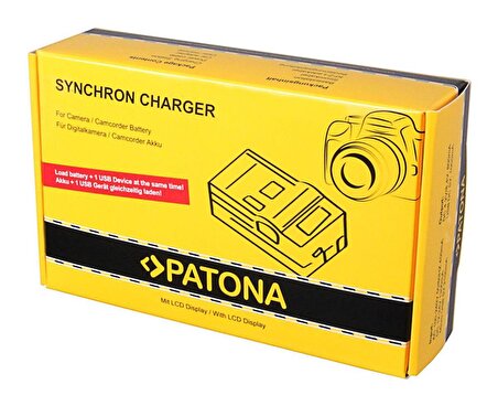Patona Senkron LCD Ekranlı USB Şarj Cihazı Fujifilm NPW126