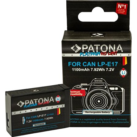 Patona Canon LP-E17 1348 Platinum Batarya