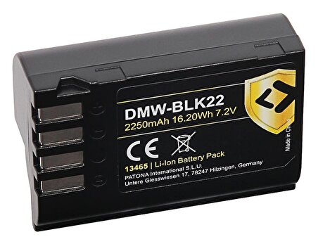 Patona 13465 Protect DMW-BLK22 Panasonic Batarya