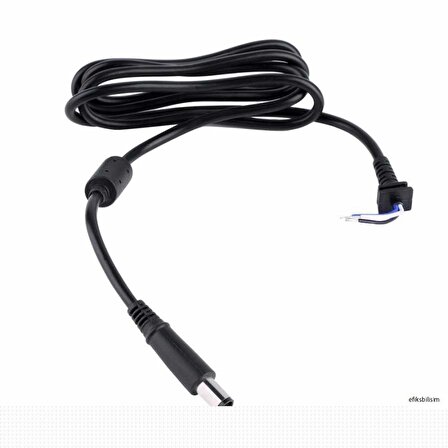 HP DELL NOTEBOOK 7.4 MM X 5.0 MM İÇİN İĞNE UÇLU ADAPTÖR DC KABLO (3 DAMARLI)