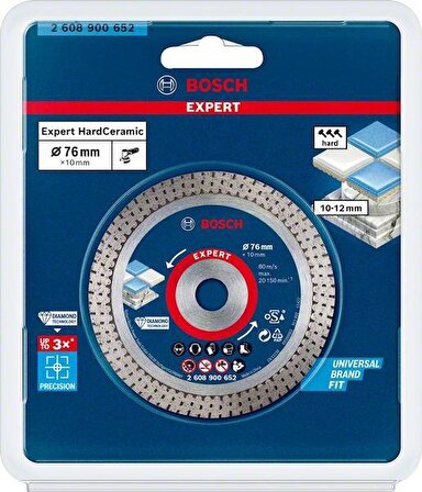 Bosch Expert 76 mm Seramik Kesme Diski GWS 12 Uyumlu 2608900652