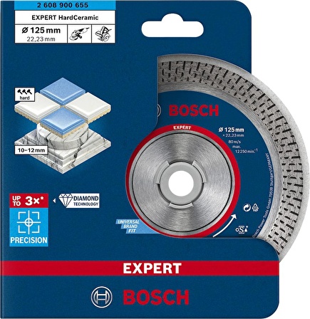 Bosch Expert Elmas Kesme Disk BFHaCeramic 125*22,23mm - 2608900655