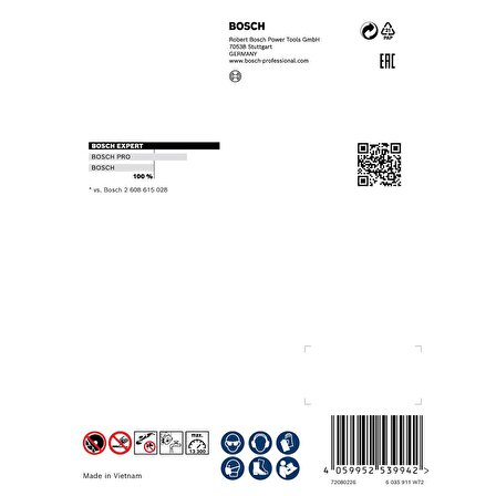 Bosch EXPERT MultiMaterial Elmas Kesme Diski 115 x 22,23 x 2,2 x 12 mm - 2608900659