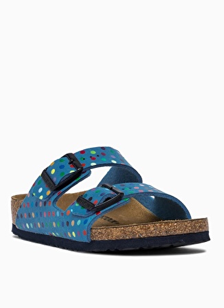 Birkenstock Açık Mavi Erkek Çocuk Terlik 1024343 ARIZONA KIDS MF DIGITAL DOT