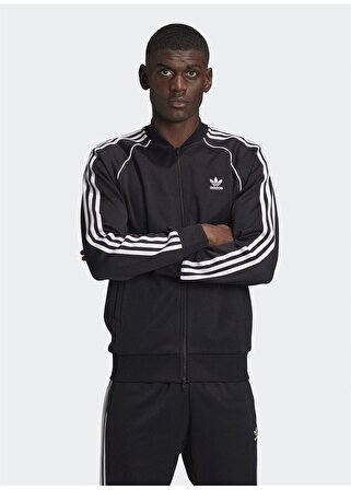 adidas GF0198 Adicolor Classics Primeblue SST Erkek Siyah Track Jacket