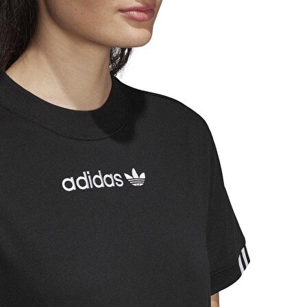 Adidas Du7190 Coeeze Originals Siyah Kadın Pamuklu Tişört