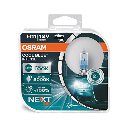 Osram H11 Cool Blue Intense Next Gen 5000K Beyaz Işık (Takım - 2 Adet)