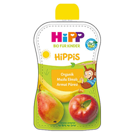 Hipp Organik Muzlu Elmalı Armut Püresi 100 gr