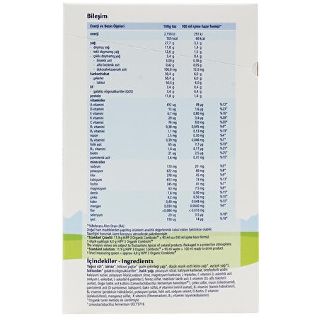 Hipp Organik Combiotic 3 Prebiyotik Devam Sütü 4 x 800 gr