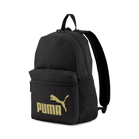 Puma 075487 Phase Siyah-Altın Okul Sırt Çantası