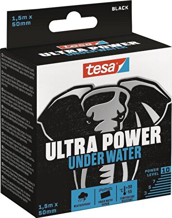 Tesa Ultra Power Su Sızdırmazlık Bandı Siyah 1.5mx50mm 56491