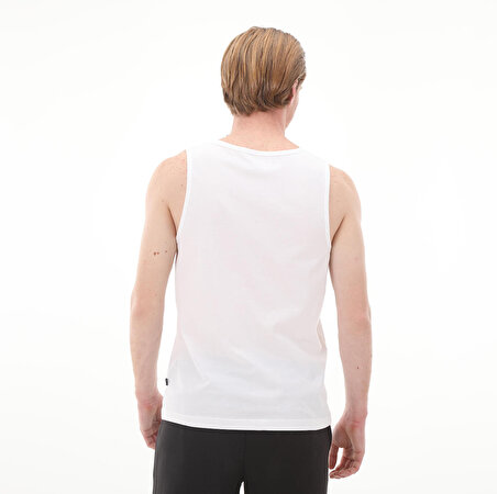 586670-02 Puma Ess Tank  White Erkek T-Shirt Beyaz