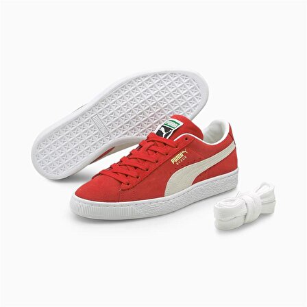 Puma Suede Classic XXI High Risk Red Sneaker Erkek Günlük Spor Ayakkabı Kırmızı-Beyaz 37491502