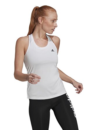 adidas Beyaz - Siyah Kadın Atlet GL3790 W 3S TK