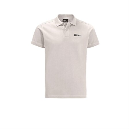 Jack Wolfskin Essential Polo M Erkek Beyaz Polo T-Shirt