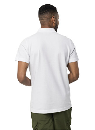 Jack Wolfskin Polo Yaka Beyaz Erkek T-Shirt 1809301_5000 ESSENTIAL POLO M
