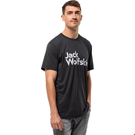 Jack Wolfskin BRAND T M SİYAH Erkek Tshirt