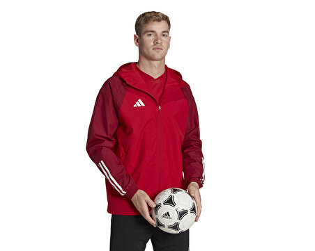 adidas Tiro23 C Aw Jk Erkek Futbol Yağmurluk HE5653 Kırmızı