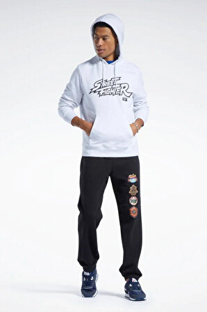 RBK SF GRAPHIC HOOD Beyaz Erkek Sweatshirt