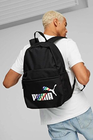 Puma PUMA Phase AOP Backpack SİYAH Erkek Sırt Çantası