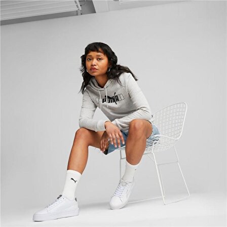 Puma Smash Platform v3 Pop Up BEYAZ Kadın Tenis Ayakkabısı