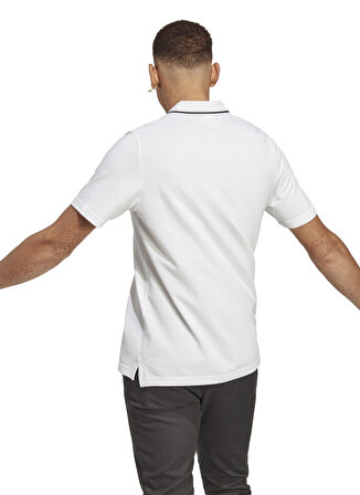 adidas Dik Yaka Düz Beyaz Erkek T-Shirt IC9315 M SL PQ PS
