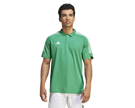 adidas Tiro23 L Polo Erkek Futbol Polo Yaka Tişört IC7861 Yeşil