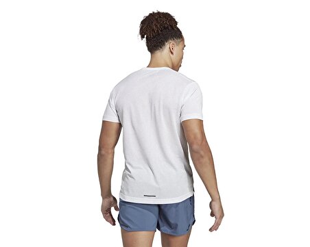 adidas Agr Shirt Erkek Arazi Koşu Tişörtü HT9442 Beyaz