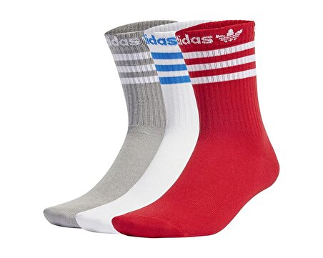 adidas Crew Sock 3Pp Çorap (3 Çift) IU2680 Renkli