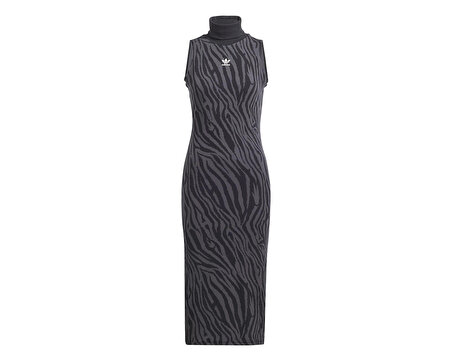 adidas Animal Dress Kadın Günlük Elbise IJ7088 Siyah