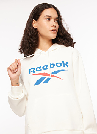 Reebok Beyaz Kadın Yuvarlak Yaka Sweatshirt IQ4430