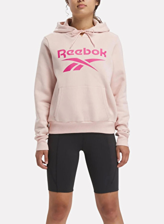 Reebok Açık Pembe Kadın Yuvarlak Yaka Sweatshirt IQ4432 ID BIG LOGO FLEECE