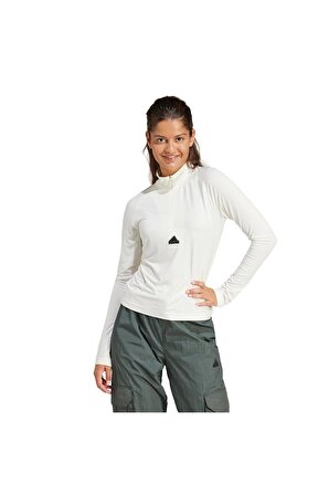adidas City Escape Kadın Beyaz Spor Sweatshirt (IS3032)