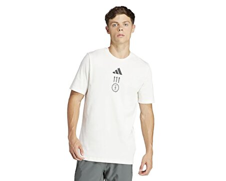 adidas M Str G T Erkek Günlük Tişört IS7094 Beyaz