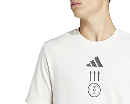 adidas M Str G T Erkek Günlük Tişört IS7094 Beyaz