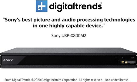 Sony UBP-X800M2 4K UHD Ev Sineması Akışı Blu-Ray Disk Oynatıcı