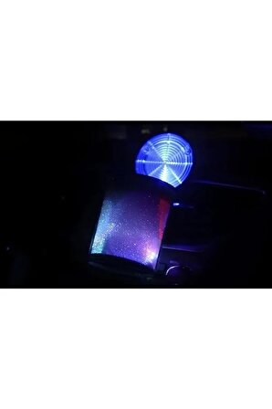 7 Renkli RGB Led Işıklı Lüx Oto Küllük Kapaklı Spor Araç İçi Küllük Araba Küllüğü