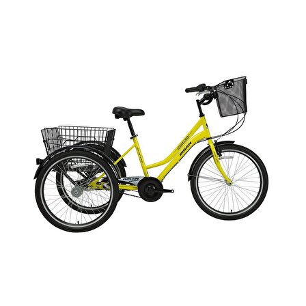 Bisan E-Porter Elektrikli Bisiklet Beyaz - Sarı