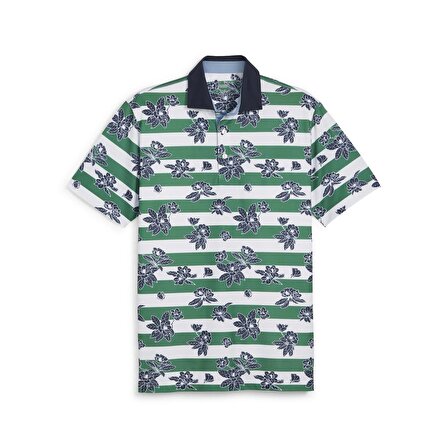 Puma Garden Pique Polo Tshirt / Erkek Çiçek Baskılı Golf Tshirt 