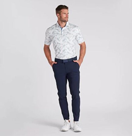 Puma CLOUDSPUN Paisley Polo Tshirt / Erkek Şal Baskılı Golf Tshirt