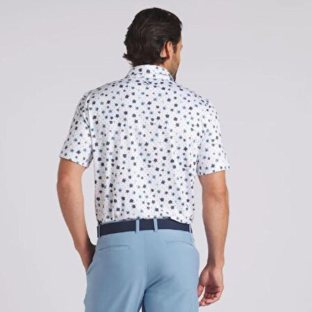 Puma CLOUDSPUN Floral Polo Tshirt / Erkek Çiçek Baskılı Golf Tshirt