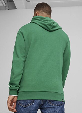 Puma 67896986  SQUAD Hoodie Yeşil Erkek Kapüşon Yaka Regular Fit Sweatshirt