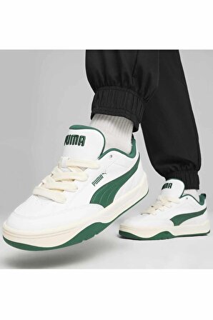 Puma Park Erkek Sneaker Ayakkabı 395084-02 Beyaz-Yeşl