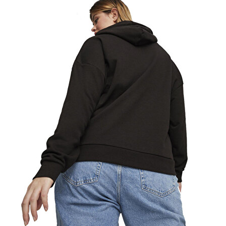 Essential+ Kadın Siyah Günlük Stil Sweatshirt 67934801