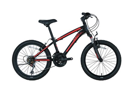 Bisan Kds 2750 V-23 20 Jant Bisiklet Mat Siyah Kırmızı
