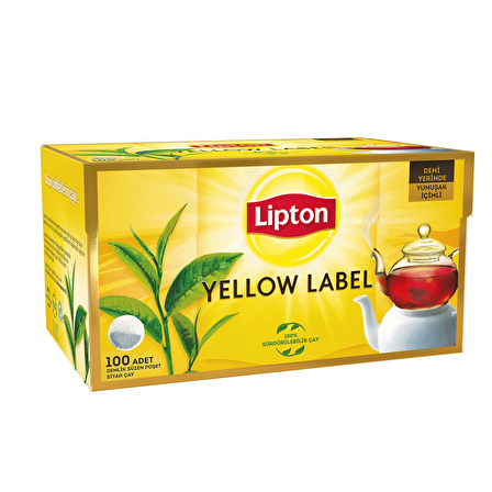 Lipton Demlik Poşet Çay Yellow Label 100'Lü