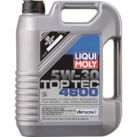 Liqui Moly Top Tec 4600 5W-30 Sentetik 5 lt DPF Benzin-Dizel Motor Yağı 