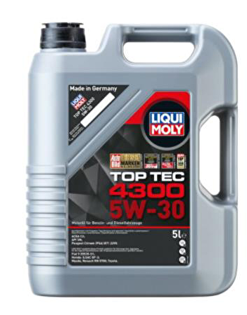 Liqui Moly Top Tec 4300 5W-30 Sentetik 5 lt DPF Benzin-Dizel Motor Yağı 